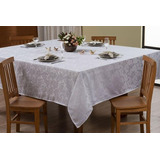 Toalha De Mesa Quadrada Jacquard Inglês 1,40 X 1,40