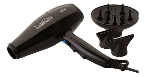 Secador De Pelo Gama Via Veneto Black Ion Cool Shot 2200w