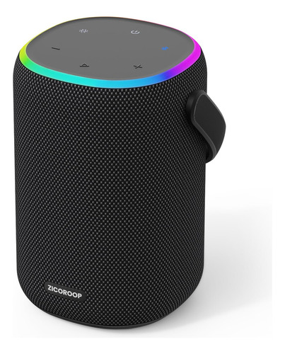 Zicoroop Altavoces Bluetooth, Altavoz Bluetooth Portátil D. Color Black