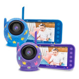 Soymomo Lite Monitor De Video Morado Pantalla 4.3 Visión Nocturna Colores Azul