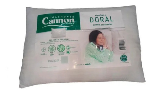 Almohada Cannon Doral 70x50 Microesferas Fibra C