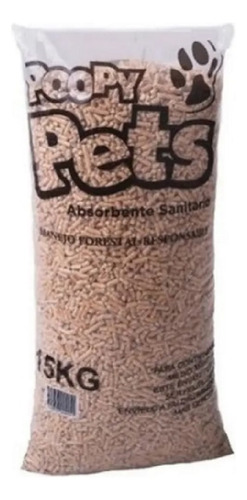 Pellet Sanitario Poopy Pets 15kg Universal Pets