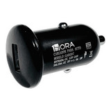 Paq 20 Cargador Auto 1hora Usb 5w 1a Negro Mayoreo