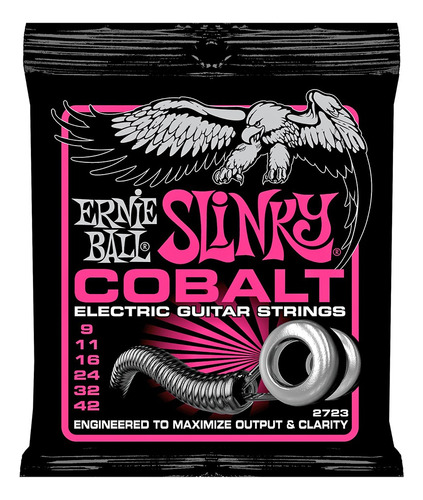 Cuerdas Para Guitarra Eléctrica Ernie Ball Cobalt 2723 09-42
