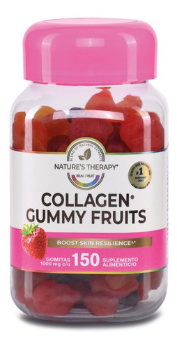 Nature´s Therapy Colágeno En Gomitas Piel Cabello Y Uñas Radiantes, 150 Nt® Sabor Frutales