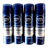 Espuma De Barbear Original Protect  Nivea Men 200ml Kit C/ 4