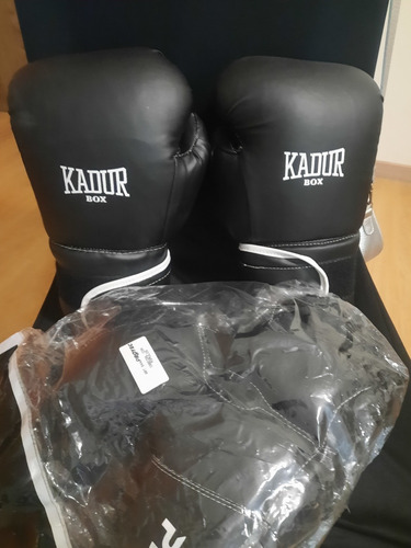 Guantes Boxeo + Cabezal De Box 1 Uso