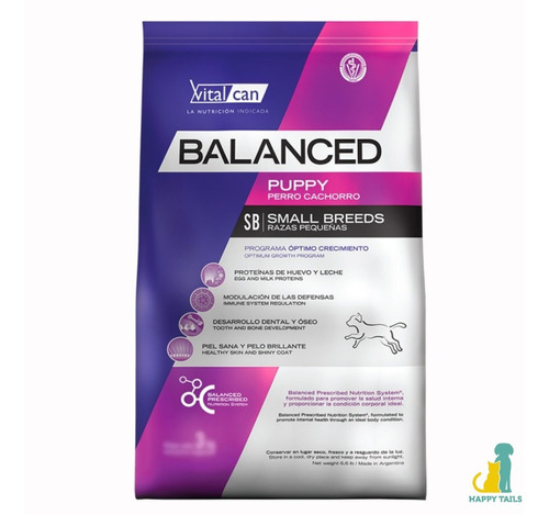 Vitalcan Balanced Puppy Small X 3 Kg - Happy Tails