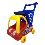 Carro Mercado Juguete Para Niños Carrito Compras De 56 Ctms 