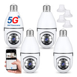 Kingdder Bombilla De Seguridad 1080p, Camara De Seguridad 5g