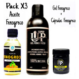 Pack X3 Gel Super Up Fenogreco + Aceite + 60 Cápsulas 