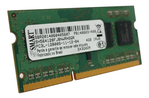 Memória 4gb Notebook 1rx8 Ddr3 Pc3l -12800s Nova