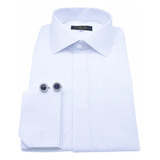 Camisa Punho Duplo Gola Italiana - (ref A 070)