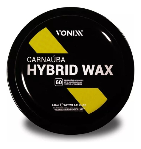 Cera En Pasta Carnauba Hybrid Wax Vonixx 240ml No Gold Class
