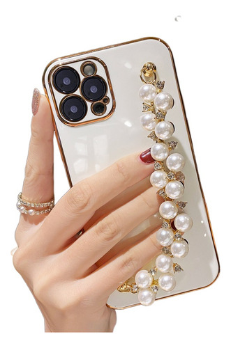 Pulsera De Perlas Suaves Funda De Teléfono Para iPhone