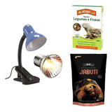 Kit Luminária Uva Uvb 3.0 Jabuti Alcon Petiscos Repteis