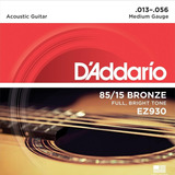 Cuerdas Daddario Ez930 Guitarra Acústica 13-56 Bronce