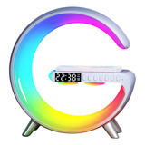 Bocina Lampara Rgb Despertador Cargador Inalámbrico 15w  Qc