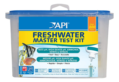 Master Test Api Kit Acuario Prueba Ph Amonia Nitrito Nitrato