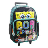 Mochila Carro Bob Esponja 18 Pulgadas Cresko Sharif Express 