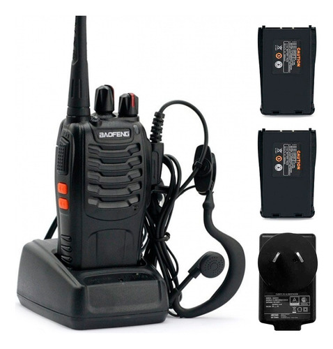 Handy Baofeng Radio Walkie Talkie Bf999s 16ch Uhf Bateria Color Negro