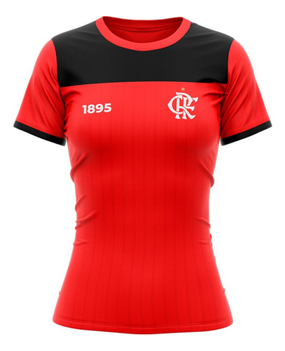 Camiseta Feminina Flamengo Grasp Em Dry Texturizado 1895 Crf
