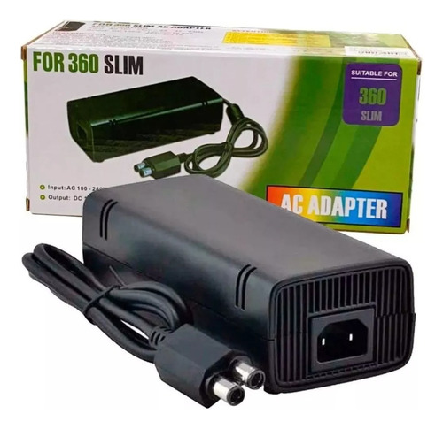 Fonte De Alimentação Xbox 360 Slim Bivolt Conector 2 Pinos