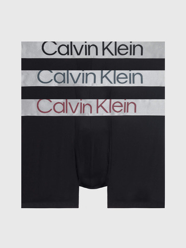 Pack 3 Bóxers Brief Steel Micro Negro Calvin Klein