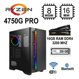 Pc Ryzen 7 Pro 4750g 16gb Ram  Ssd M,2 Gabi Rgb Wifi Bt 650w