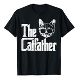 Playera El Catfather, Camiseta Gatos Mafiosos