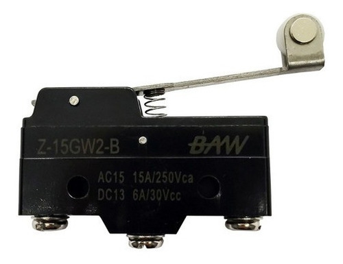 Microswitch Por Palanca Larga Con Roldana Baw Z-15gw2-b