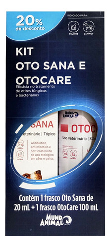 Kit Oto Sana E Otocare Tratamento De Otite