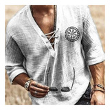 Men's Spring Summer Casual Shirt Short Sleeve Cotton