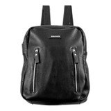 Mochila De 100% Cuero Vacuno Graneado Unisex Notebook Urbana