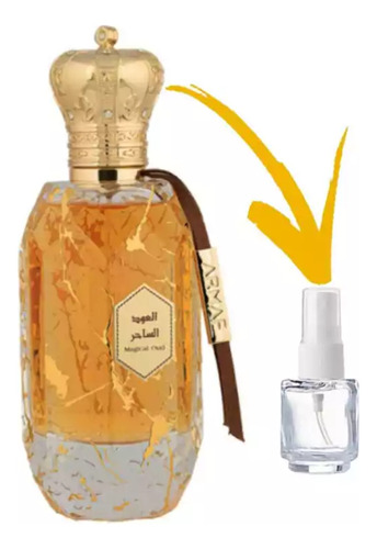 Decant 5 Ml De Perfume Árabe Magical Oud Armaf Masculino