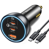 Baseus Pd 160w Auto Charger Turbo Combo Para Samsung Laptop