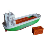 Barco A Escala Carguero Container Contenedor 