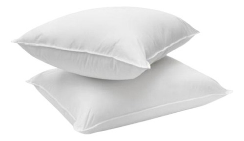 Almohadas Orgánicas 300 Hilos Funda 100% Algodón 2 Unidades Color Blanco