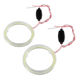 1 Par Auto Halo Anillos Angel Eye Cob Chips Faro Drl Led