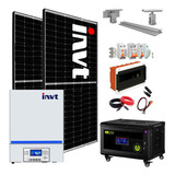 Kit Solar Completo Vivienda Inversor 3kw/6kw Litio M10l Color . Voltaje Máximo Del Sistema 0v