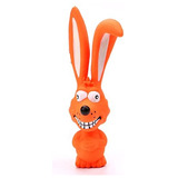 Conejo De Plástico - Juguete Para Perros Chirriante (naranja