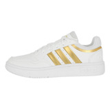 Zapatilla adidas Hoops 3.0 Low Mujer Cloud White/matte Gold