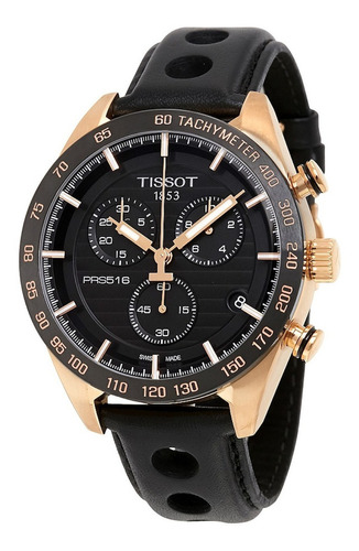 Reloj Hombre Suizo Tissot Prs 516 T100.417.36.051.00 Color De La Correa Negro Color Del Bisel Negro Color Del Fondo Negro