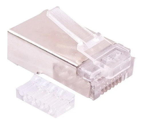 Conector Rj45 Cat6 Ftp, Metalico 10 Uni. 2 Piezas. Fac/bole