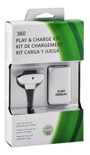 Kit Carga Y Juega Bateria Recargable Para Xbox 360