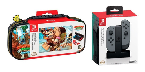 Bolso Nintendo Switch Donkey Kong + Estación De Carga Joycon