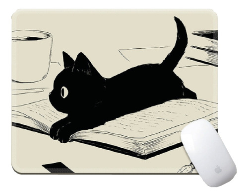 Mouse Pad Gatitos Study Cat Kawaii Escritorio Antideslizante