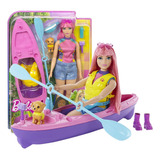 Muñeca Barbie Daisy Dia De Camping Con Kayak Mattel