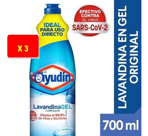 Lavandina En Gel Ayudin  X 700ml