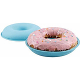 Molde Donuts Silicona Webake 10puLG Antiadherente - Set De 2